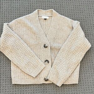 Universal Thread Cream Button-Up Cardigan